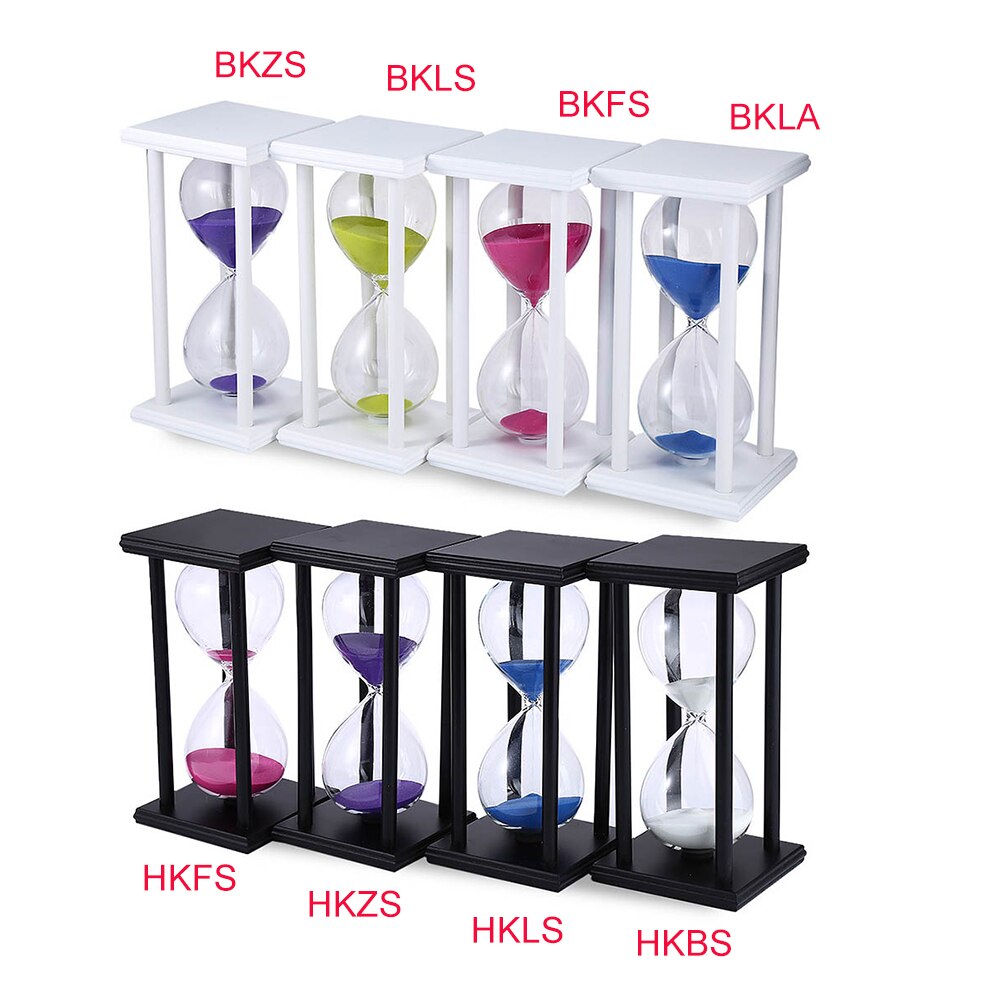 30 Minutes Time Counter Hourglass Sand Timer Retro Wooden Sandglass Clock