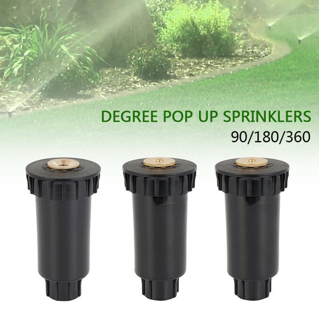 90-360Degree Automatische Intrekbare Sproeisysteem Sprinklers Verstelbare Gazon Sproeier Watering Sprinkler Hoofd Tuin Watering Nozzles