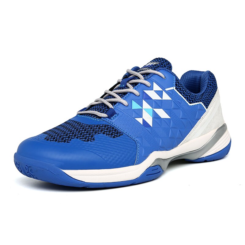 Men Badminton Trainers Shoes Breathable Badminton Sneakers Tennis Shoes Men Light Weight Volleyball Sneakers: BaiLan / 9.5