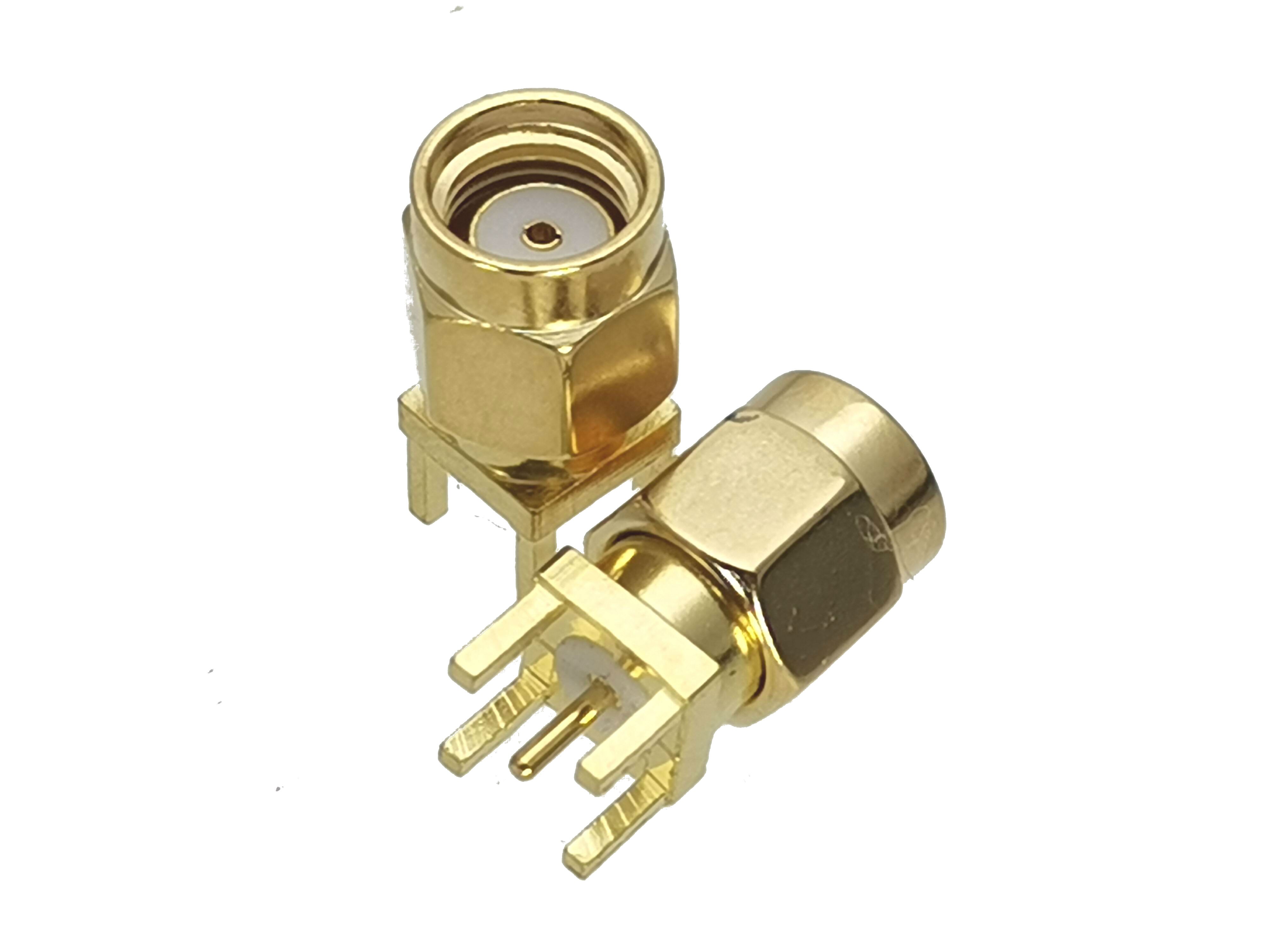 1Pcs RP-SMA Rpsma Mannelijke Jack & Vrouwelijke Plug Schot & Flens Solder Panel Mount & Pcb Mount Rf Adapter connector: Type 6-1pcs