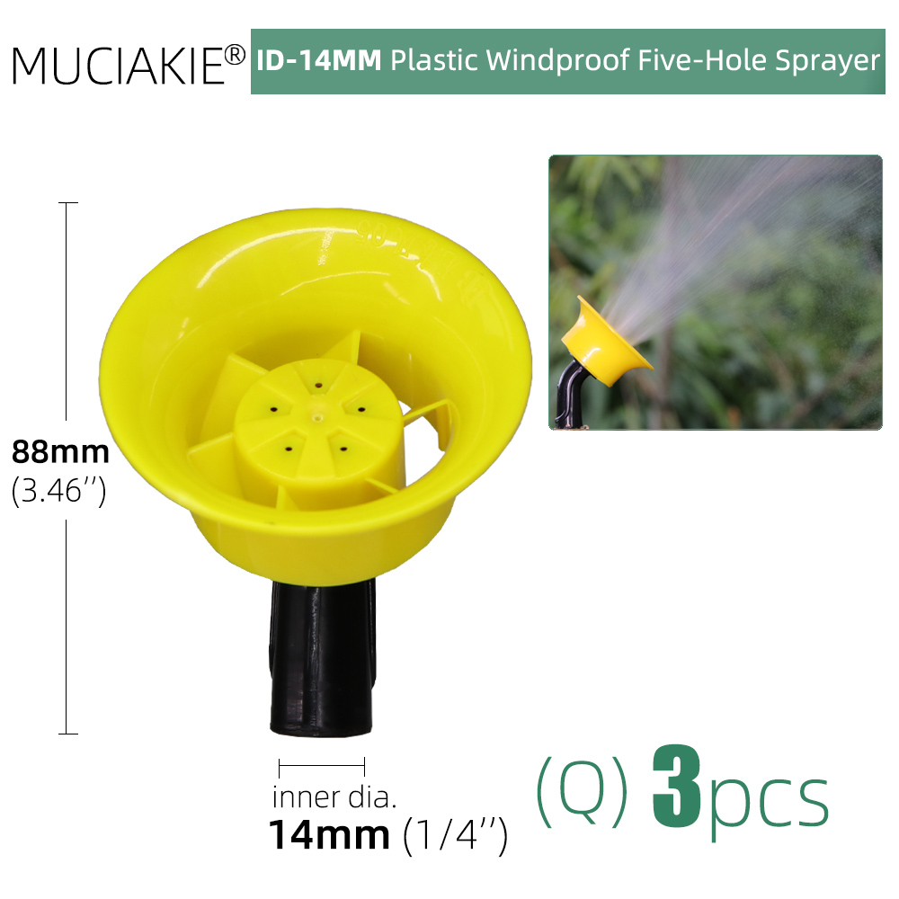 Agricultural Sprayer Nozzles Brass Atomizing Sprinklers Single Double Triple Heads Gardens Lawns Irrigation Spraying Accessories: Qx3pcs