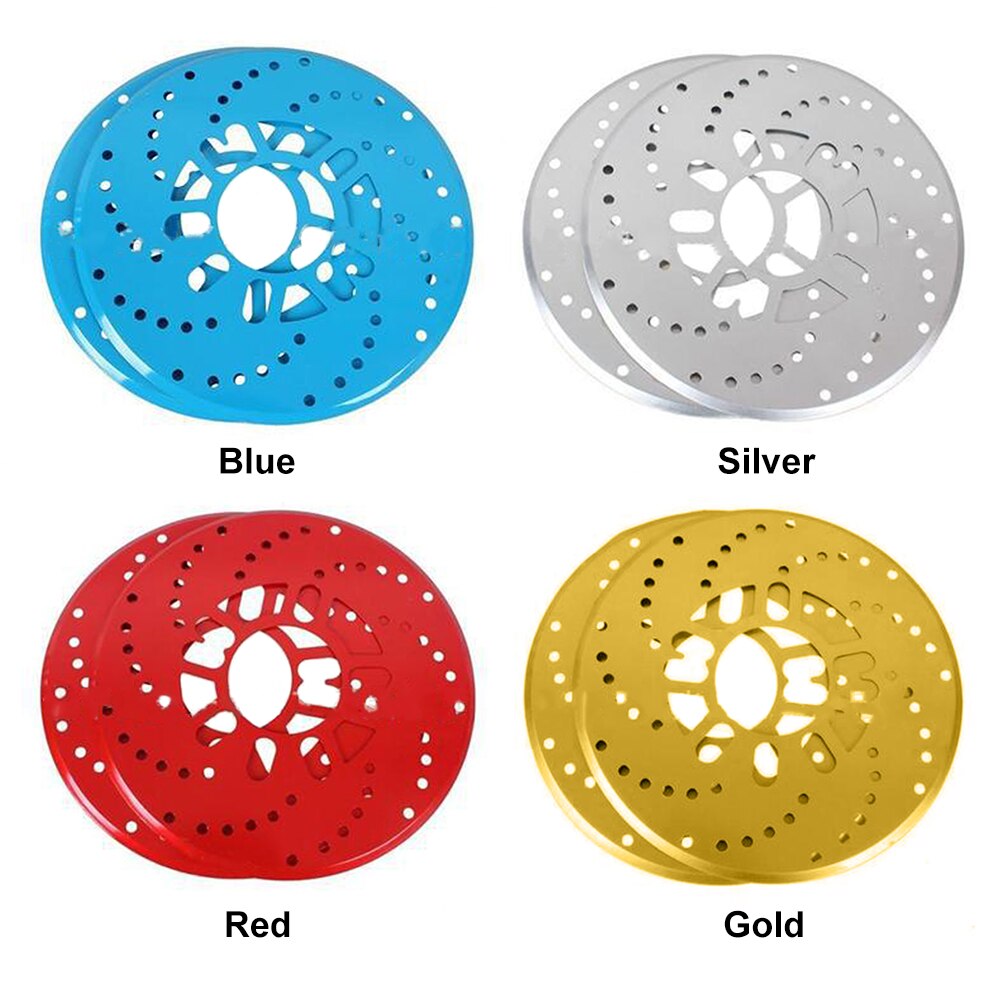 2 unids/set disco de la rueda de la cubierta 26cm Placa de aleación de aluminio modificación Auto hoja de freno de tambor coche trasero freno disco decorativo