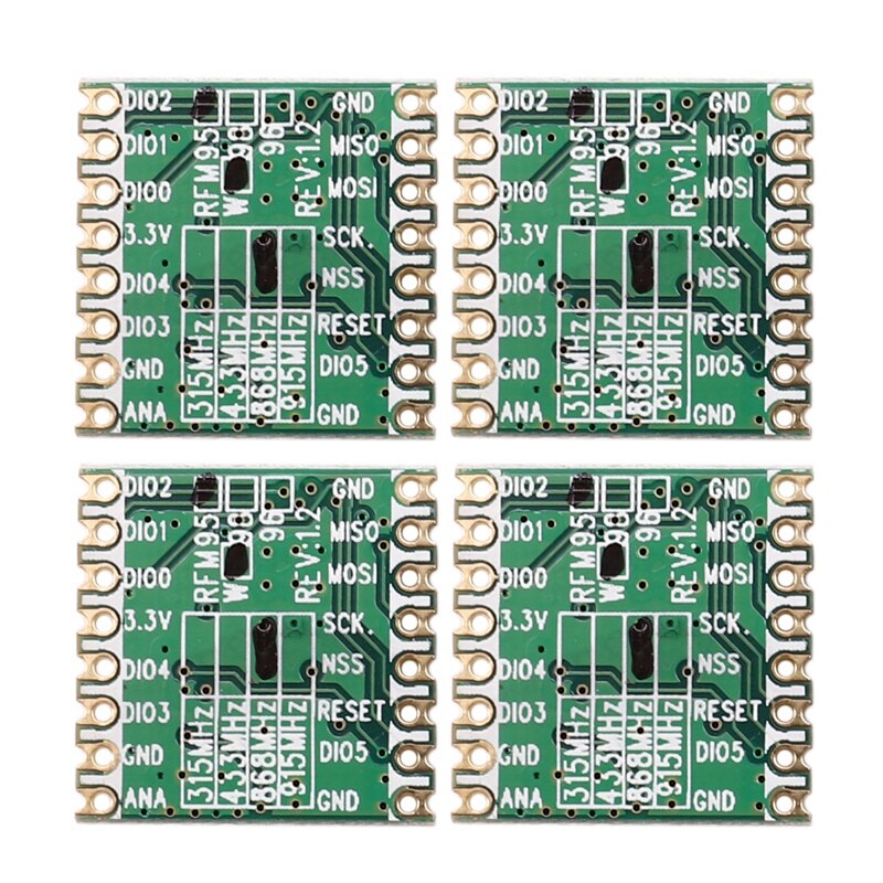 4Stck RFM95 RFM95W 868 RFM95-868MHz LORA SX1276 kabellos Transceiver Modul FCC ROHS ETSI ERREICHEN