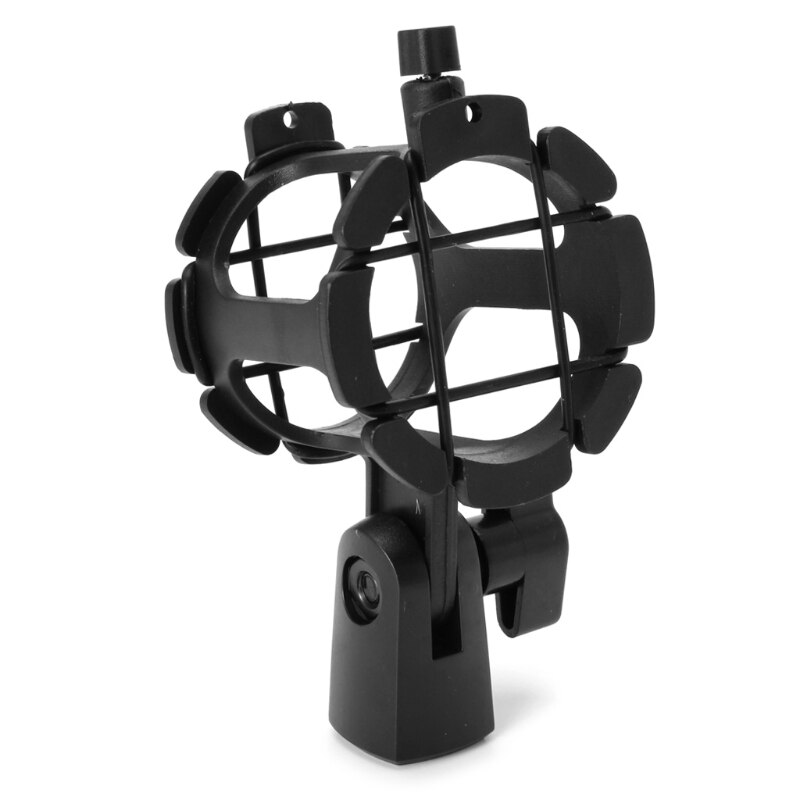 Wearable Handheld Microphone Shock Mount Universal Capacitive Microphone Clip Bracket for Broadcast Television Studio