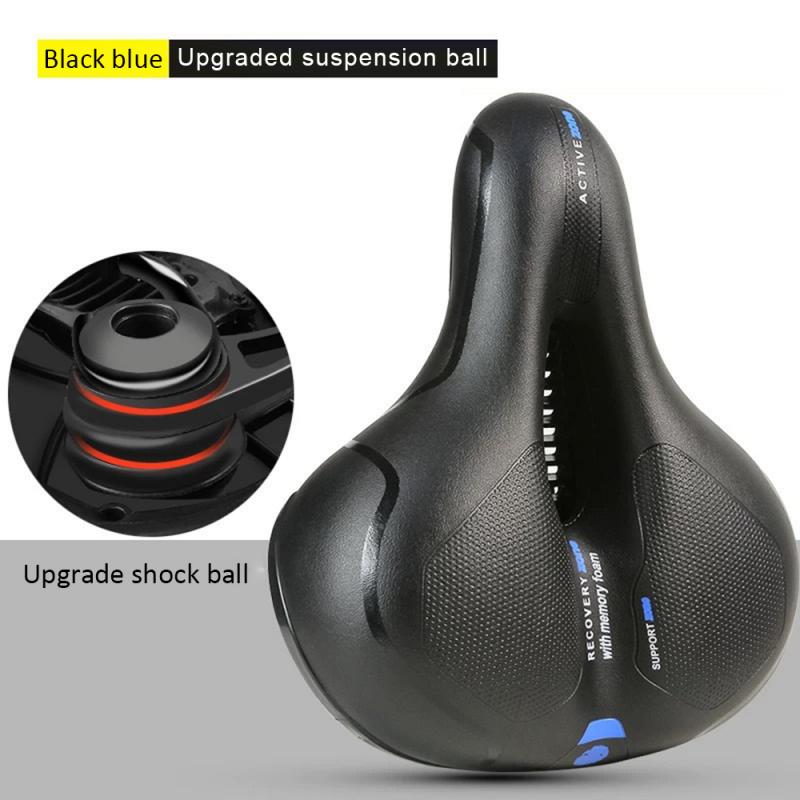 Big Ass Bike Bicycle Cycling Noseless Saddle Wide Large Soft PVC PU Pad Seat Big Butt Saddle Shock Resistance Seat: B2