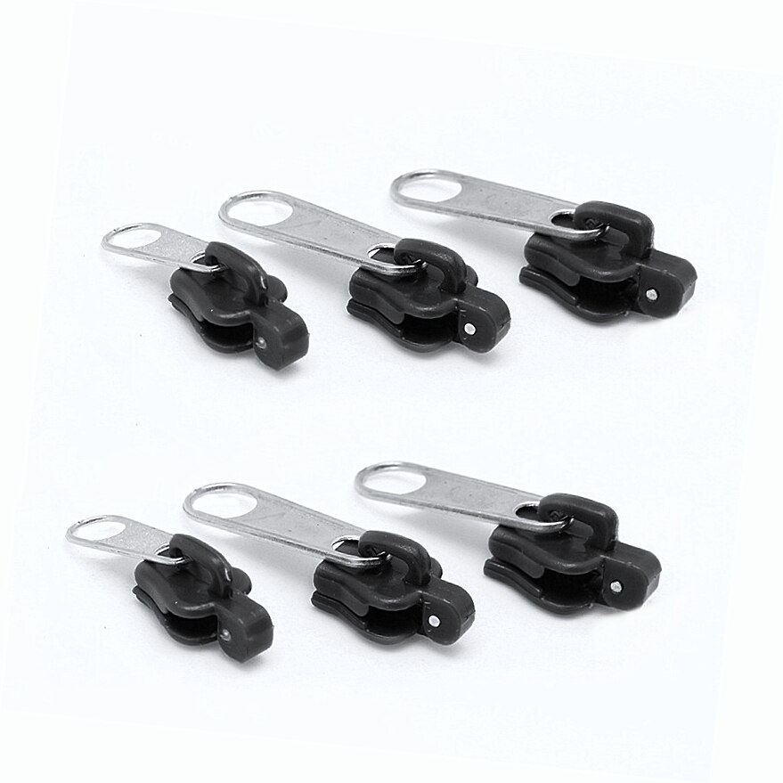 6Pcs 3 Sizes Universal Instant Fix Zipper Repair Kit Replacement Zip Slider Teeth Rescue Zippers Sewing Clothes: Antique Brass