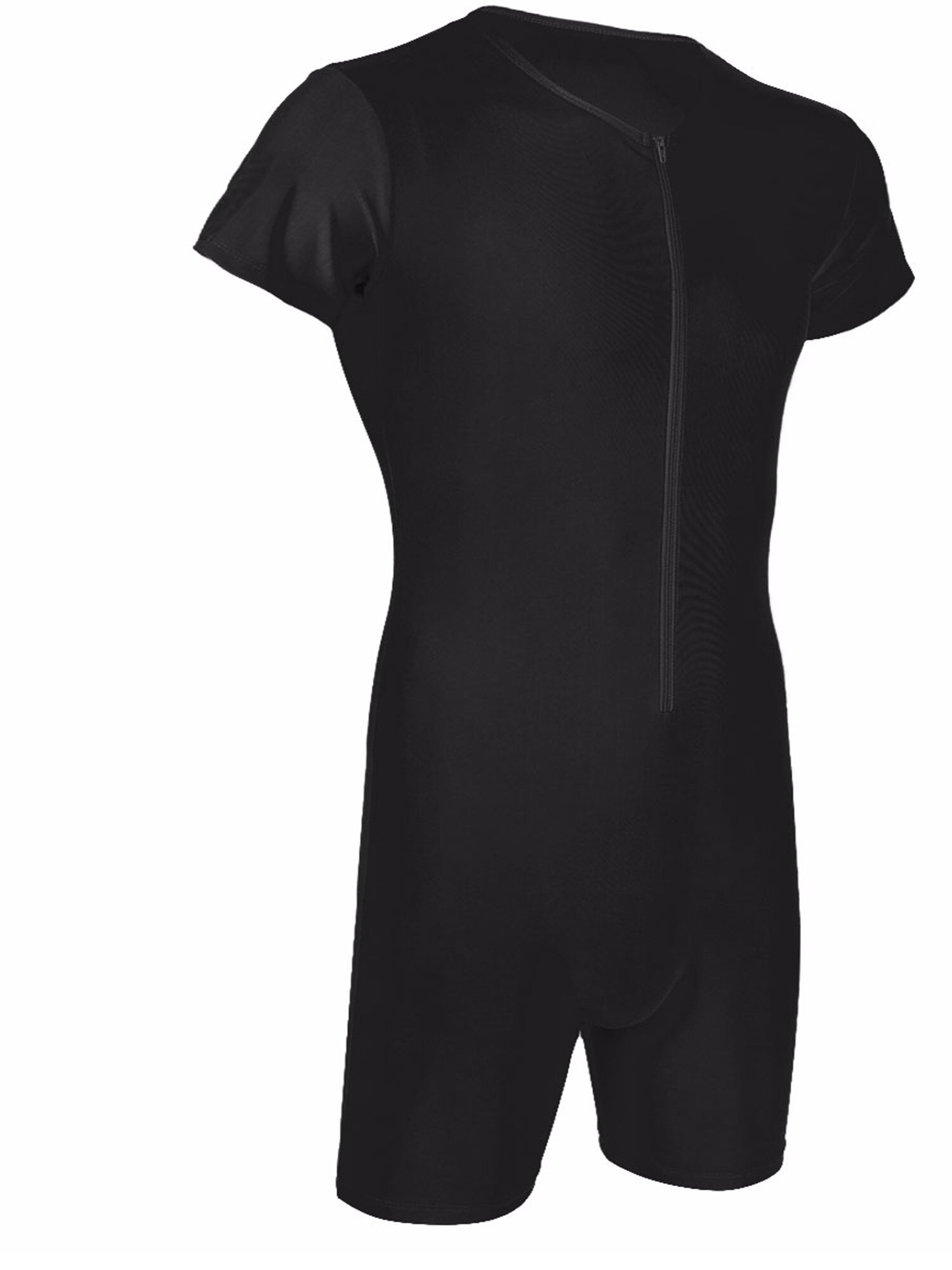 tiaobug-short-sleeve-front-zipper-one-piece-gymnas-grandado