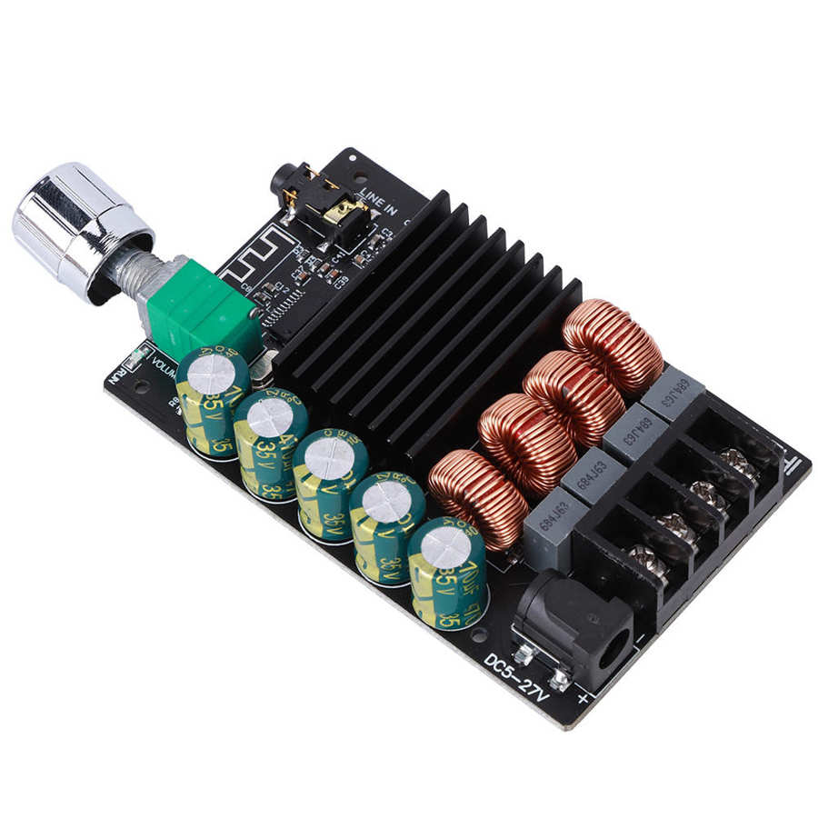 Medidor de energía 100Wx2 HIFI de alta potencia, amplificador Digital estéreo de 2,0 AMP, placa accesorio para monitor de potencia Bluetooth 5,0
