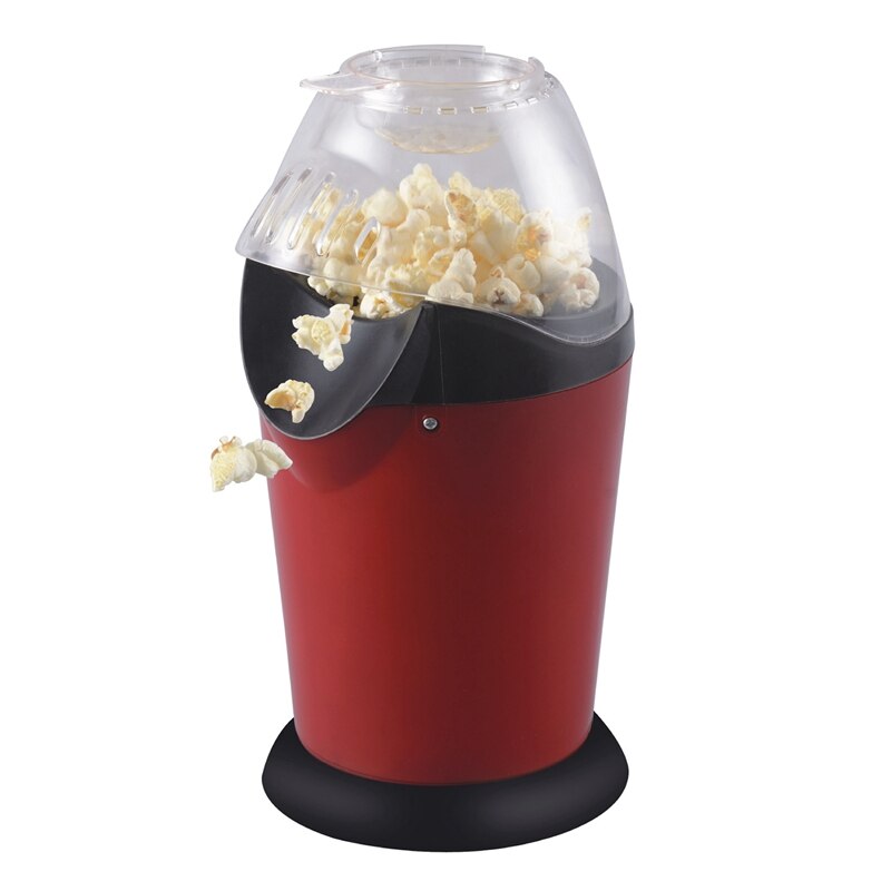 Bærbar elektrisk popcorn maker hjem rund / firkantet luft popcornfremstillingsmaskine køkken desktop mini diy majs maker 1200w