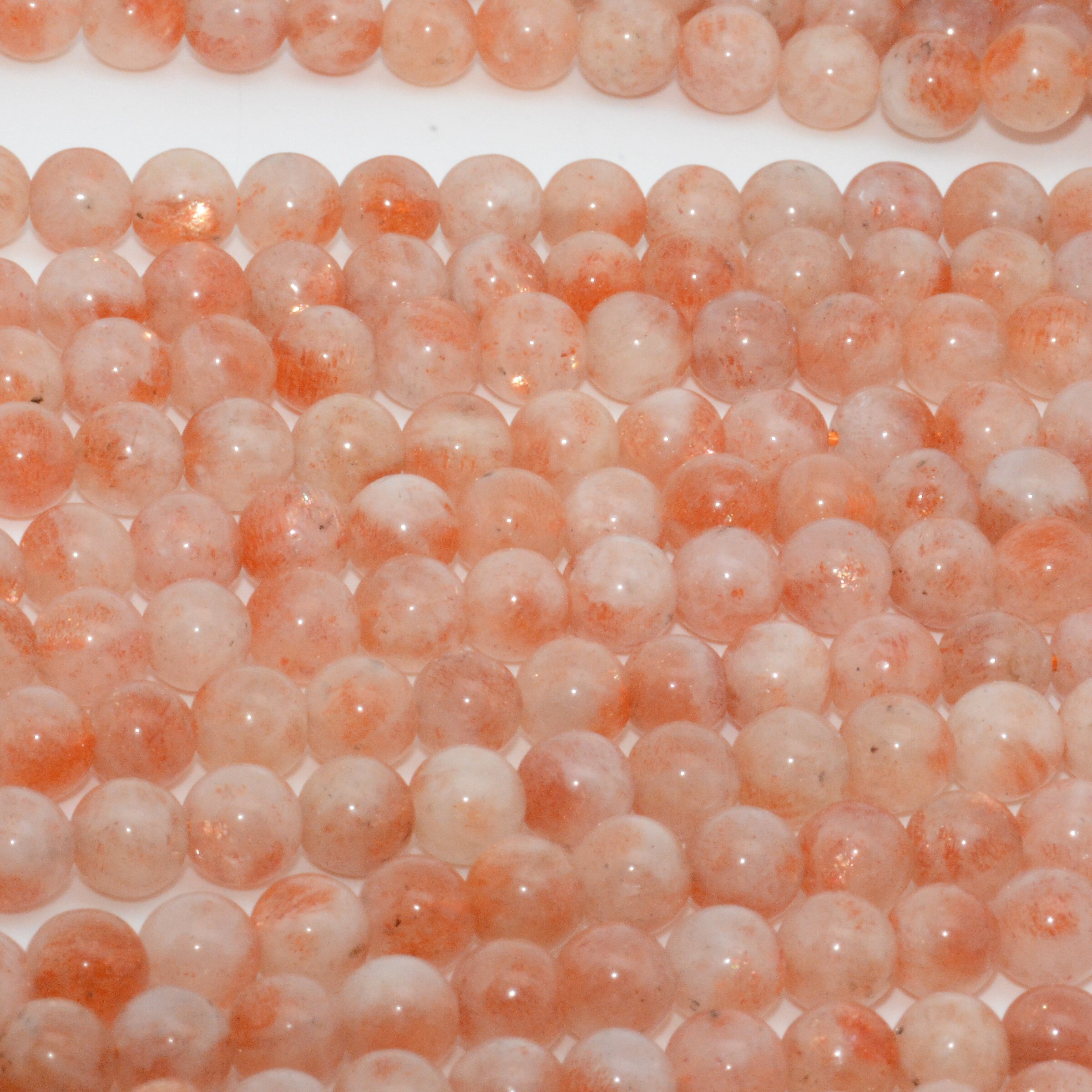 Naturalne Nedava Sunstone luźne kule 6.2mm