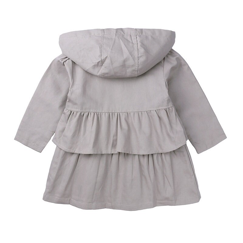 1-5T Nuovo di Autunno della Molla Vestiti Delle Ragazze Giacca A Vento Del Cappotto Del bambino con Cappuccio per Bambini Outwear Capretti Del bambino Della Ragazza Giacca Bambini abbigliamento in Cotone