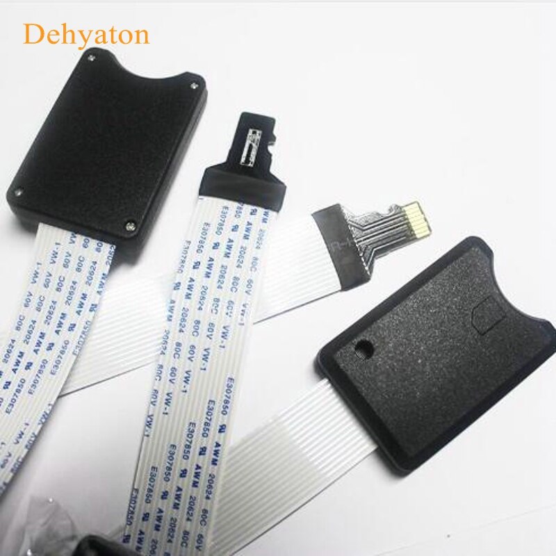 Dehyaton 48 cm TF/Micro SD NAAR Micro Sd-kaart Verlengkabel Adapter Flexibele Extender MicroSD Naar Card Extension Adapter