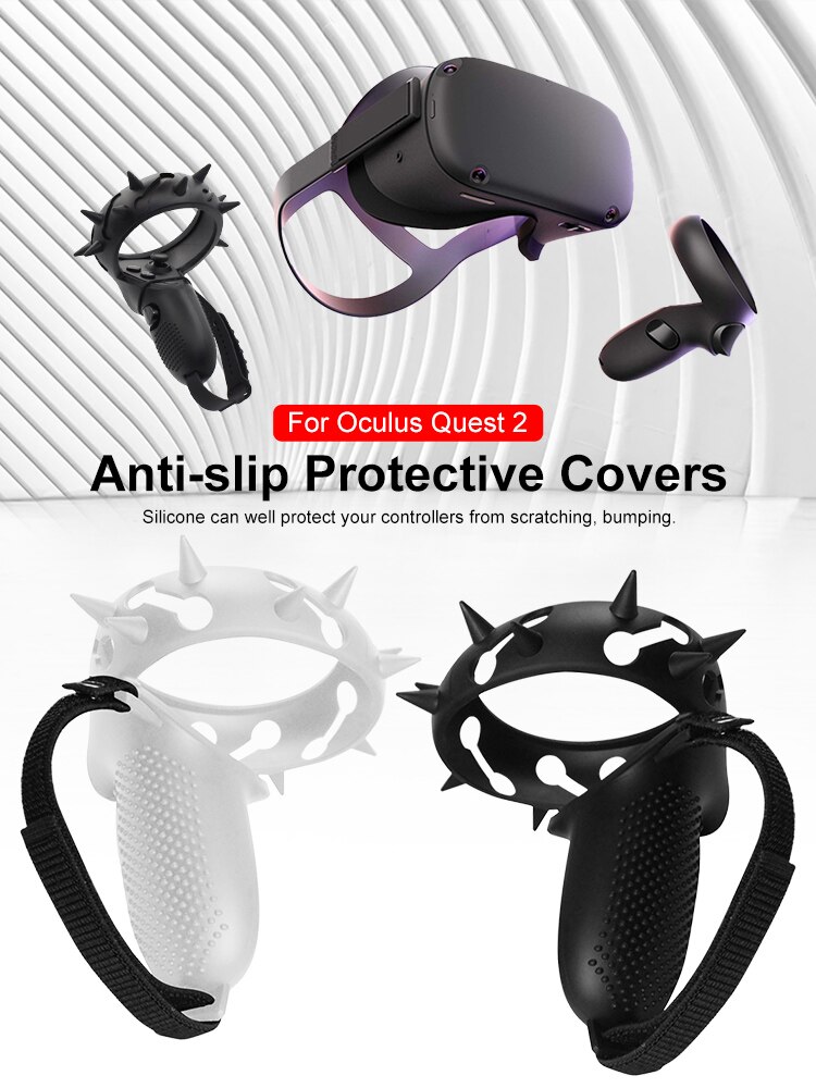 Touch Controller Grip Cover Protector Voor Oculus Quest 2 Anti-Throw Handvat Beschermhoes Siliconen Vr Beschermhoes