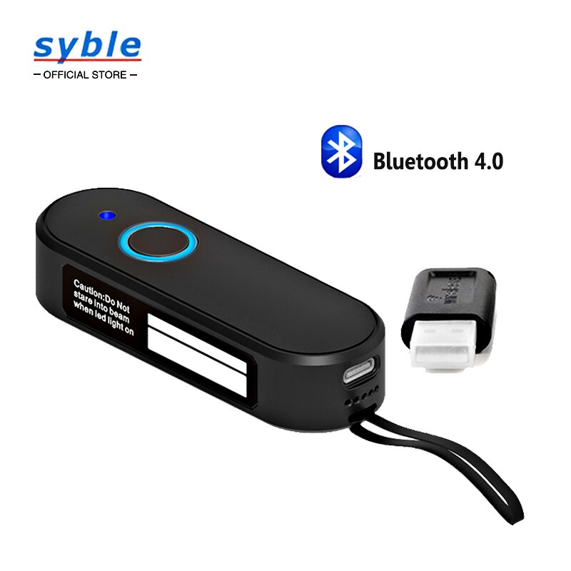 Wireless Bluetooth 1D Mini Barcode Scanner Image Reader for Warehouse/Logistics XB-M40