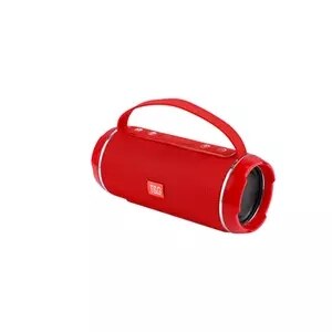 20W portable bluetooth speakers TG116C outdoor stereo subwoofer bass wireless mini column speaker with USB TF FM radio AUX MP3: red