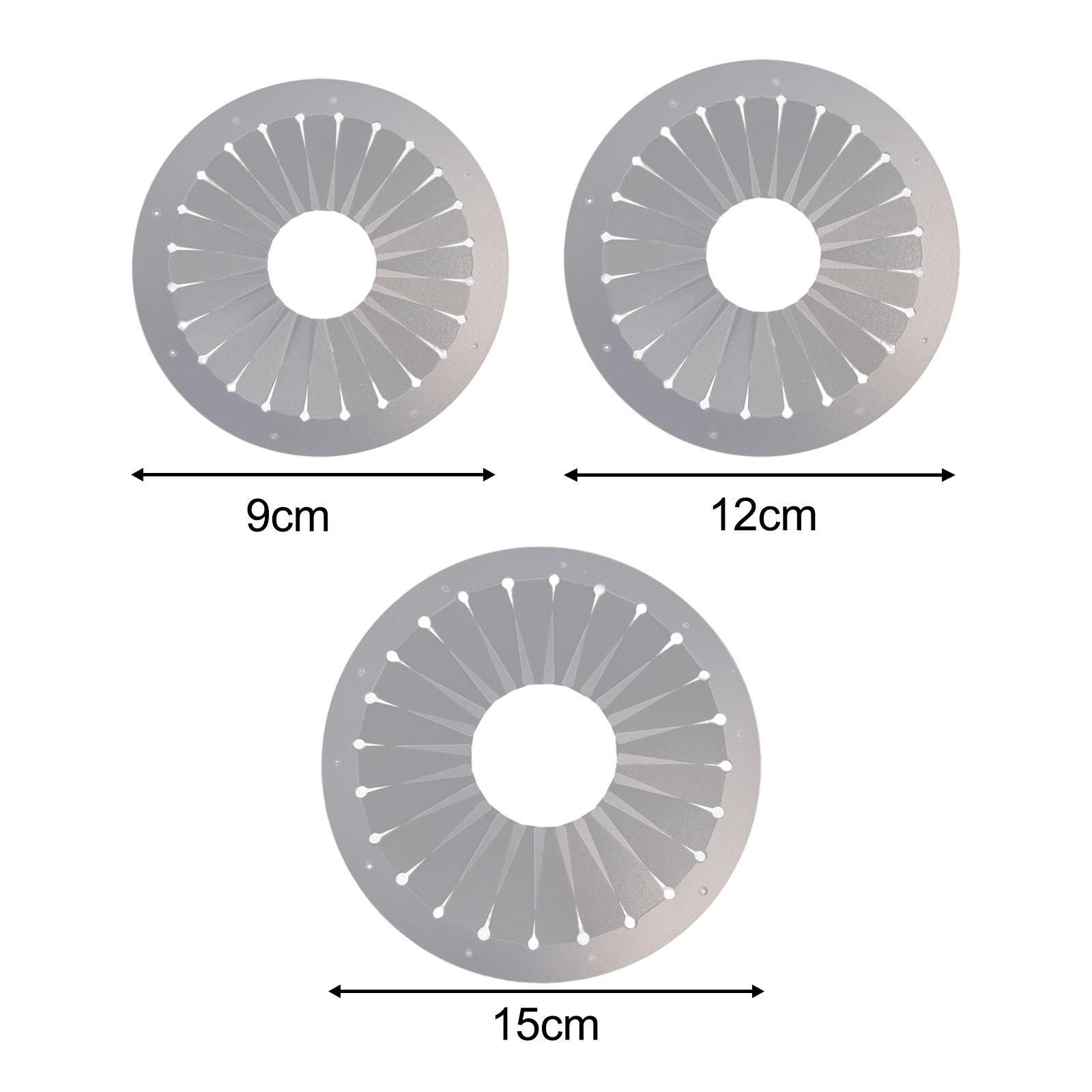 Juego de Broches hechos a mano para manualidades de costura, accesorios de retales para hacer rosetas de 12cm,15cm y 9cm, adorno de flores de cinta, 3 uds.