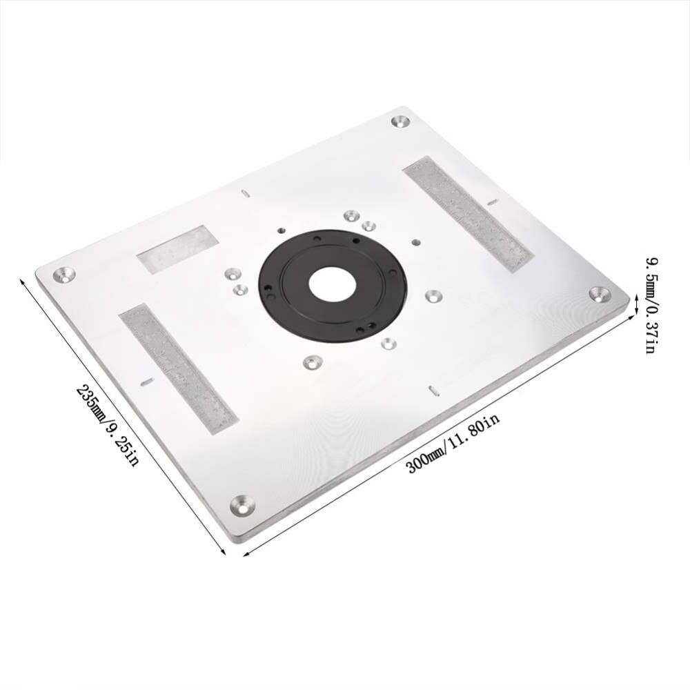 Multi-functional Aluminum Router Table Insert Plate Trimmer Engraving Machine Woodworking Bench Router Plate