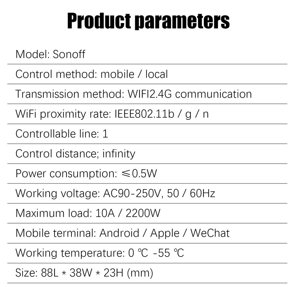 For Sonoff basic WIFI Smart Home Automation Relay Module Controller Temperature And Humidity Controller