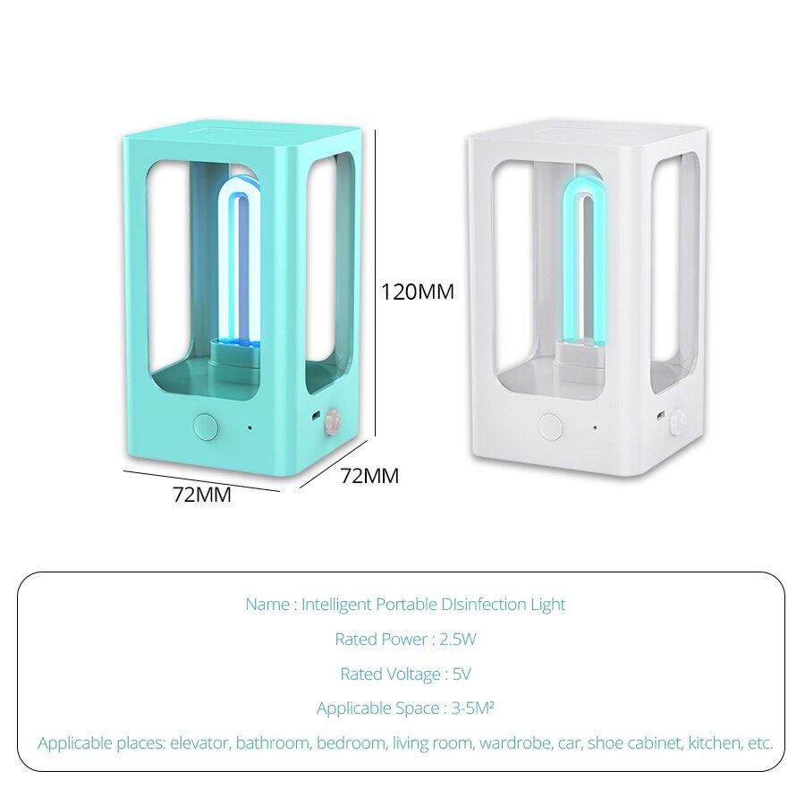 UVC Germicidal Lamp Portable UV Sterilizer Ultraviolet Disinfection Light Lamps UVC Sterilizer Germicidal Bulbs UVC Quartz Lamp