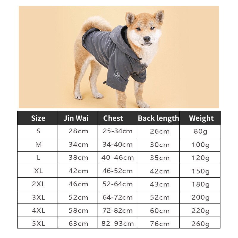 Chaqueta reflectante para mascotas, ropa impermeable para perros grandes, Bulldog, Chihuahua, chubasquero para cachorros, a prueba de viento y resistente a la lluvia