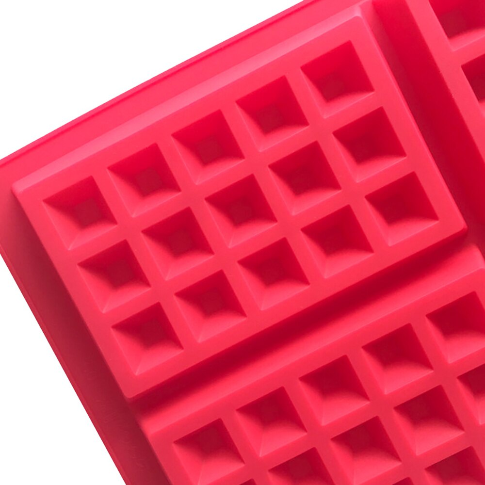 1pc 4 Nett diy vaffelform kjøkken silikon rektangulære vafler panne kake bakeform form vaffelbrett maquina de vaffel
