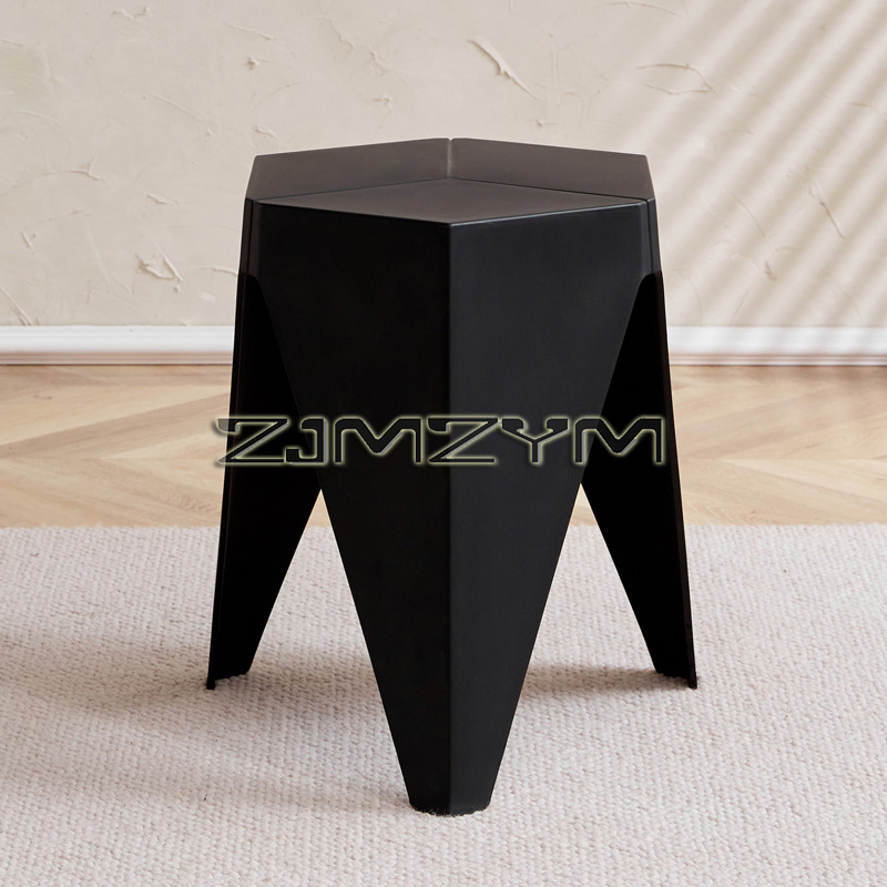 Repose-pieds de banc de remplacement de chaussure de style nordique, optique renforcée, petit tabouret en plastique, tabouret bas d'attente, maison: Couleur