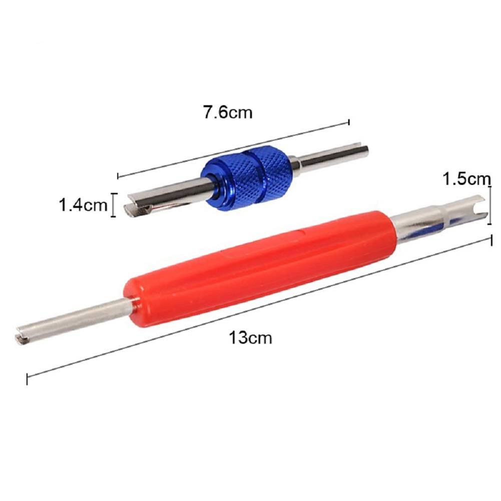 Car Air Conditioning Core Valves 102PcsR12 R134A Automotive A/C Valve Stem Cores w/Removal Tool for Car Air Contitionaing Repair