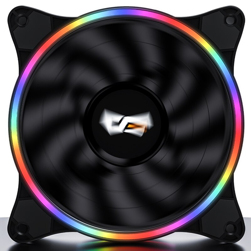 Darkflash D1 120Mm Pc Computer Regenboog Led Fan 12Cm 4pin Desktop Pc Computer Wit Koeler Stille Case Rgb fan Cooling Fans