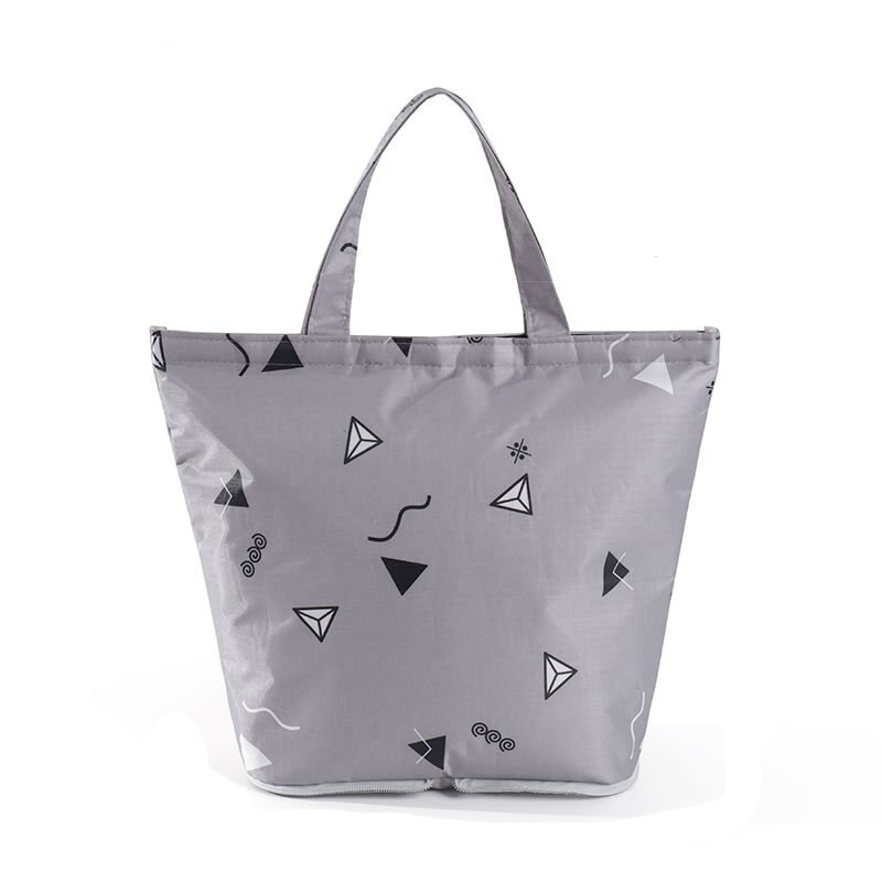 Foldable Portable Lunch Bag Women Office Luncheon Fruit Cooler Pouch Kids Picnic Drinks Snacks Organize Package Accessories Item: C