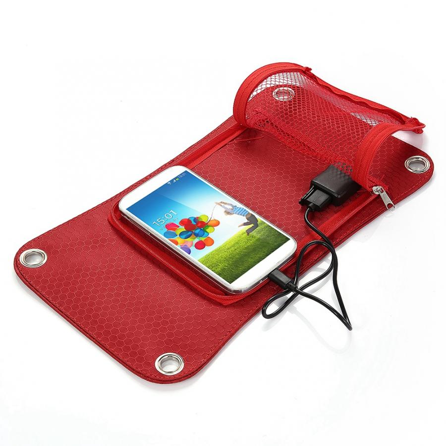 Mochila Solar multifunción de 6,5 W, tesoro de carga con Panel Solar de 2L, bolsa de agua al aire libre para ciclismo, accesorios para viaje