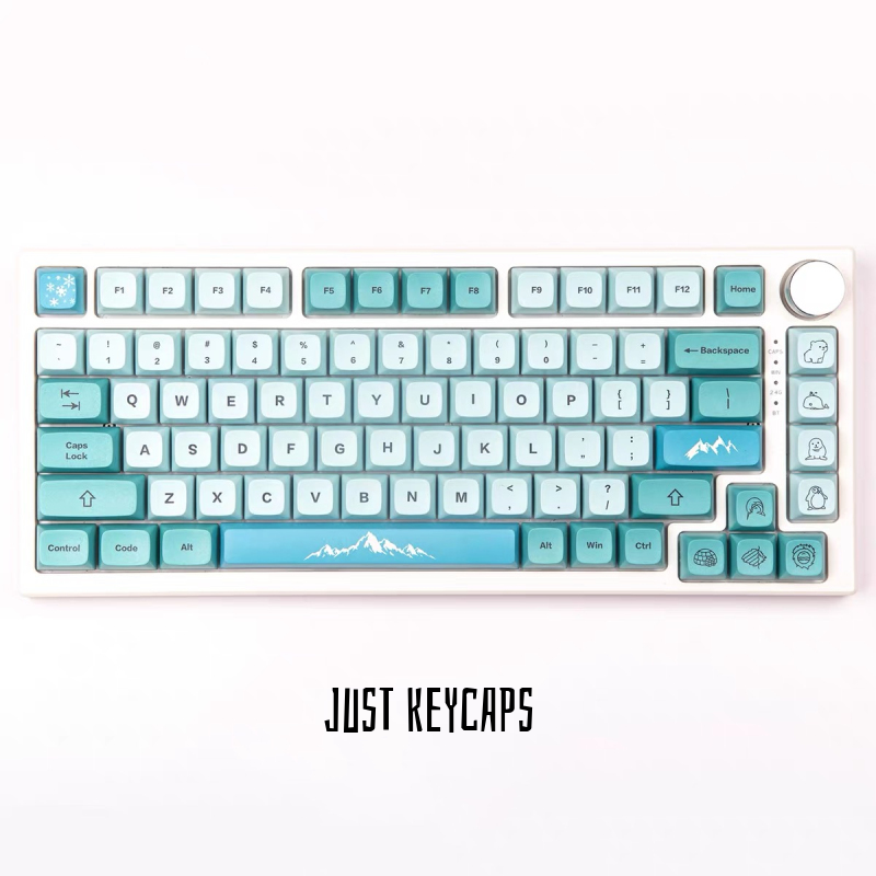 GMK Clone Iceberg 123 Keys PBT Dye Sub Keycaps XDA Profile For Cherry GMMK Pro Mechanical Keyboard 61 64 68 96 98 104 108 GMK