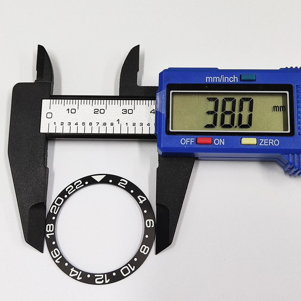 38*30.8mm Sloping Super Luminous Ceramic Bezel Insert Divers Replacement of watch accessories parts