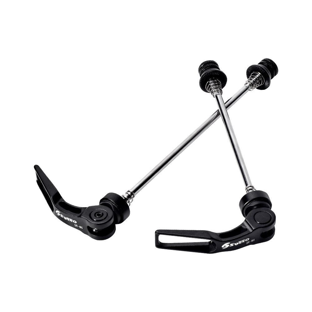 SWTXO – brochettes d'axe de vélo à dégagement rapide, moyeu de roue avant et arrière de 100/135mm pour vtt et BMX: Black