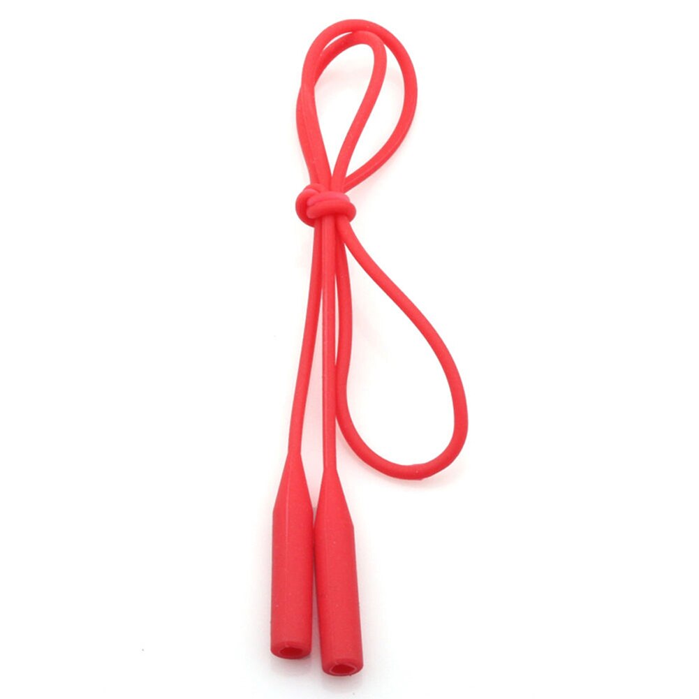 1 Pc Elastische Siliconen Brillen Bandjes Zonnebril Keten Sport Anti-Slip String Bril Touwen Band Koord Holde: Red round Head