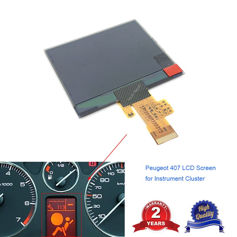 Lcd-skærm til peugeot 407 instrumentpanel pixel reparation