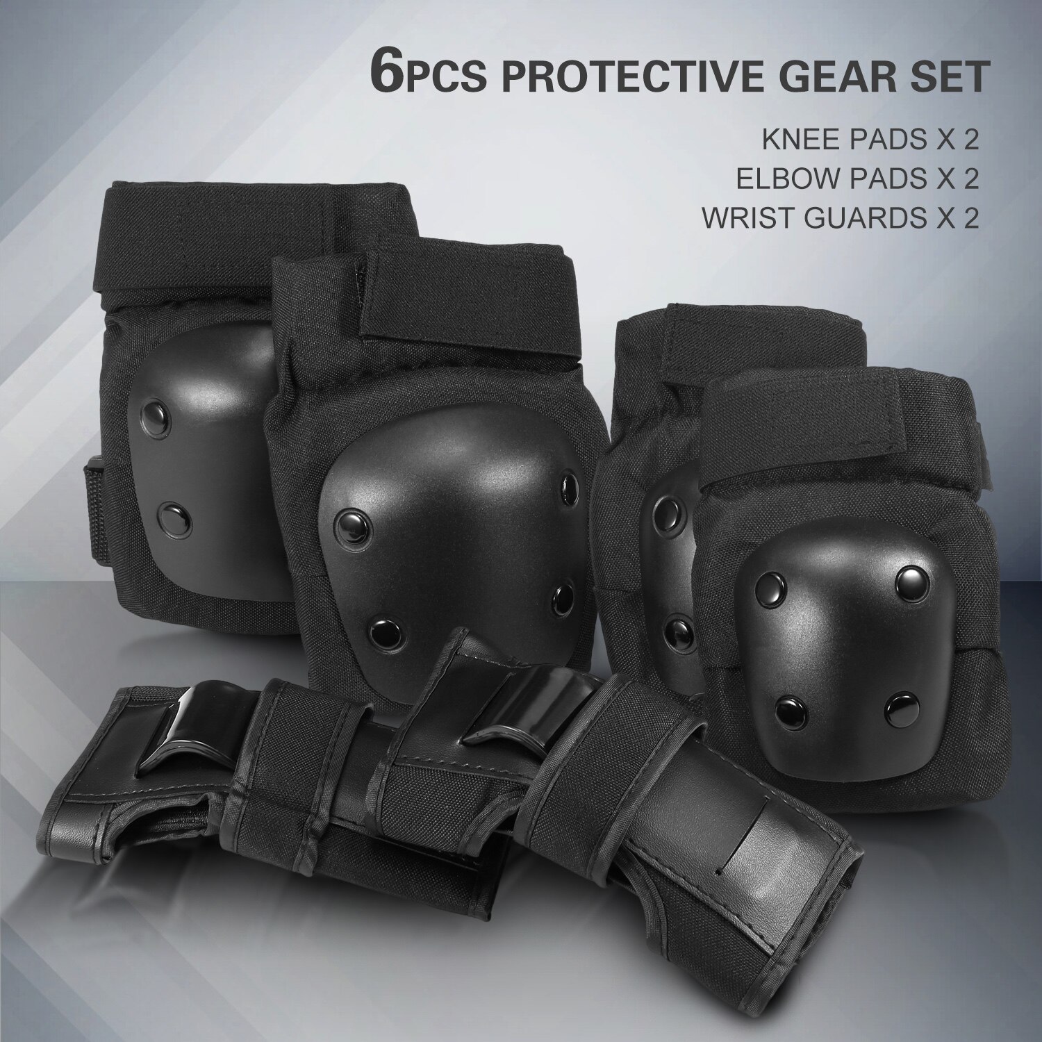 6Pcs/set Children's Outdoor Sports Protective Gear Knee Elbow Pads Riding Wrist Hand Skating Safety Protection For Girl And Boy