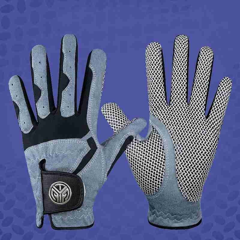 1Pcs Golf Handschoen Men's Links Rechterhand Super Zacht Ademend Fiber Antislip Korrels Slijtvast Handschoen golf Accessoires
