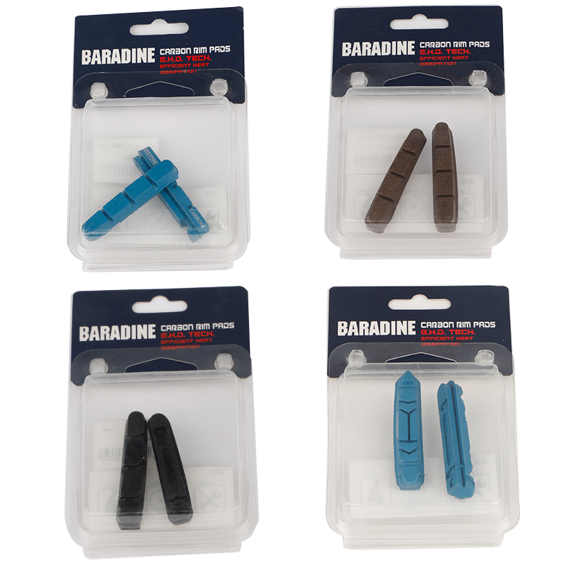 Road Brake Pads Cartridge type for V-Brake Cantilever Low Wear Tear Carbon Rim Stopper BMX Road Bike Brake Shoes Inserts