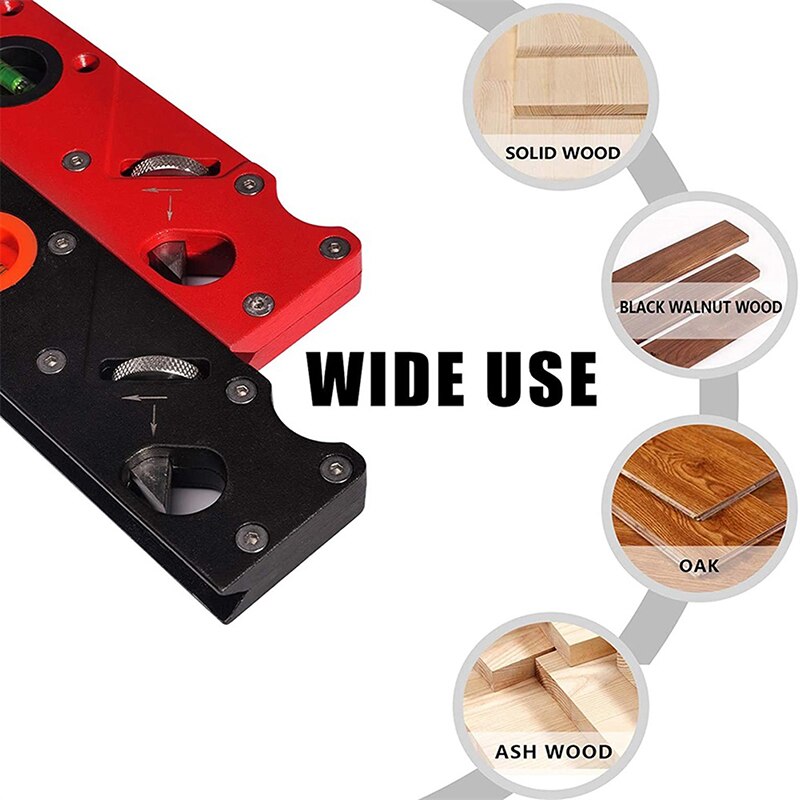 Woodworking Blade Edge Corner Hand Plane with 6pcs Blades 45 Degree Bevel Cutter Head Manual Planer Chamfering Trimming Tool