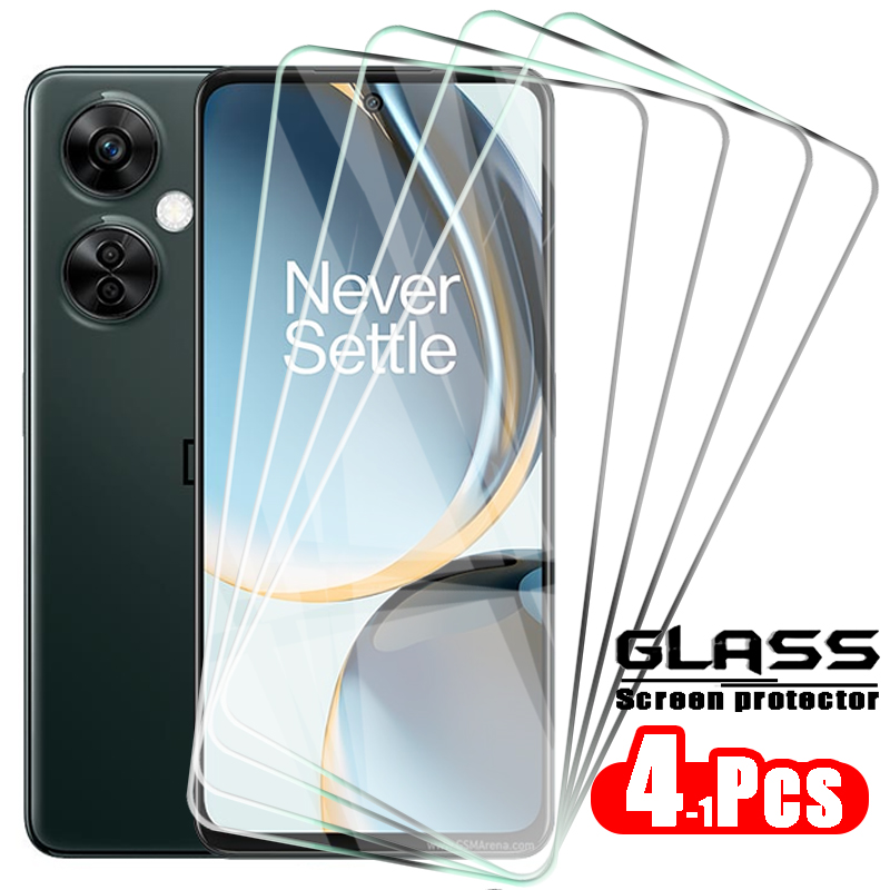 4-1pcs Protective Glass for Oneplus Nord N30 Flim 9H Screen Protector One Plus N300 N200 N100 N20 SE N10 5G Tempered Glass: Lucent / Bundle1