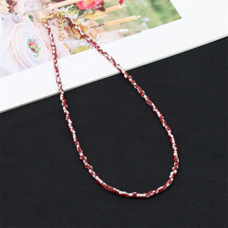 Bohemia Colorful Seed Beads Initial Choker Women Colar Collar Necklace Fashion Beach Femme Jewelry Gift Wholesale: 3