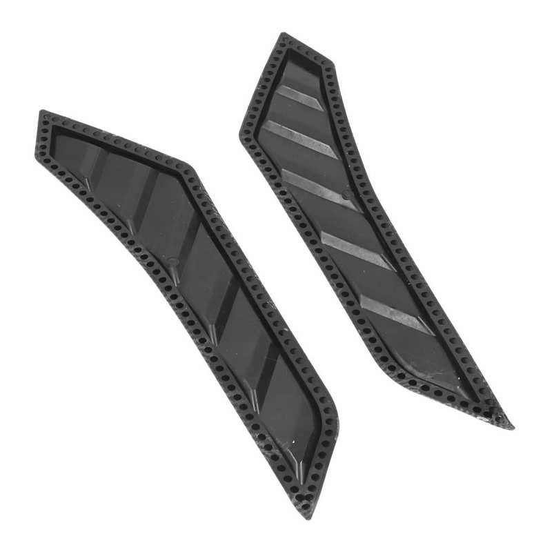 2 Pcs Carbon Fiber Style Hood Vents Bonnet Cover Rubber Front Bonnet Vent Universal for Car