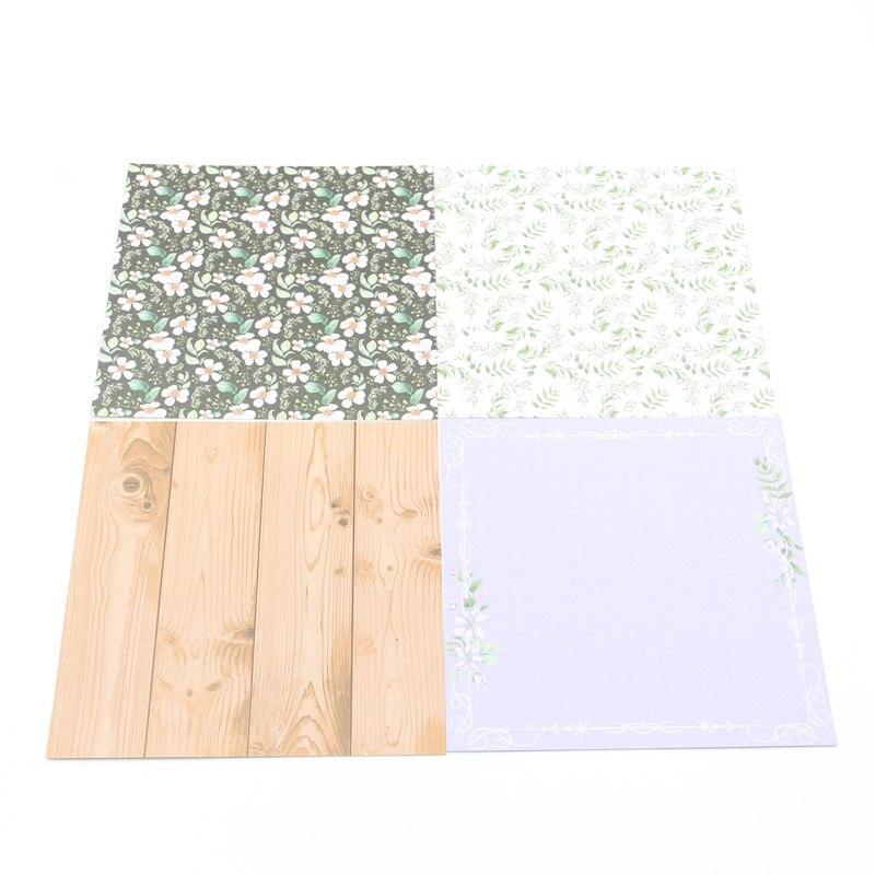 KLJUYP 12 Sheets Spring Scrapbooking Pads Paper Origami Art Background Paper Card Making DIY Scrapbook Paper Craft