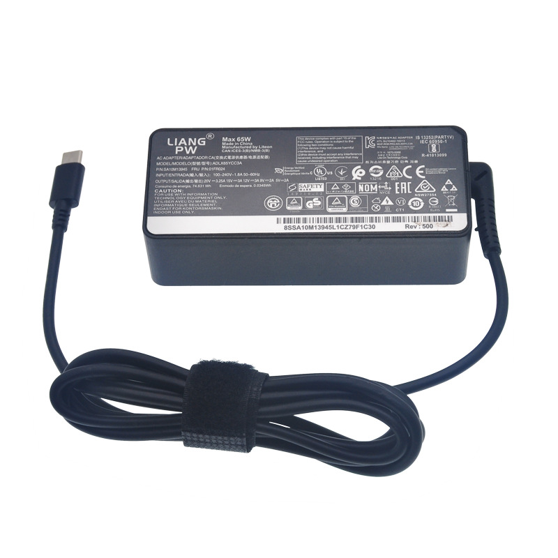 20V 3.25A 65W USB Type-C AC Laptop Power Adapter Oplader Voor Lenovo Thinkpad X1 Carbon Yoga X270 X280 T580 P51 P52s E480 E470 S2