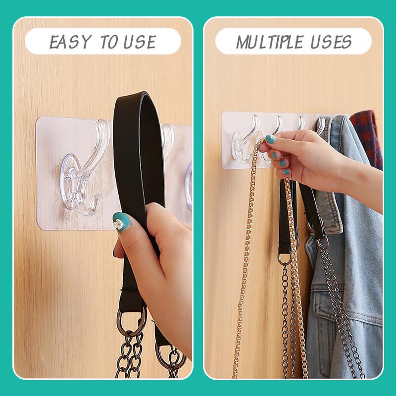 1pc Non-marquage Fort Collant Support De Crochet peu Encombrant multi-scènes poinçon Sans cuisine Salle De Bain Ménage Fort Collant Crochet