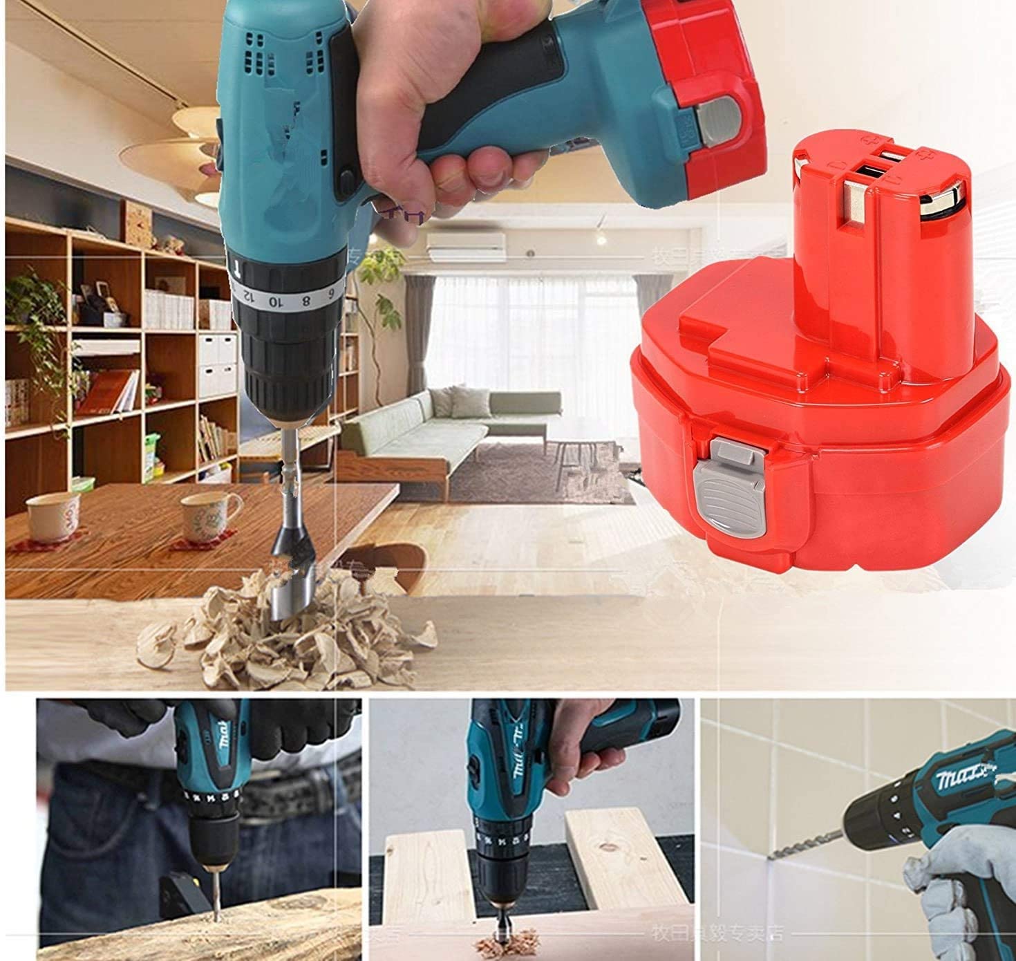 PA14 14.4V 3600mAh Ni-Mh Battery for MAKITA 14.4V Battery 1422,1420,1433, 1434, 1435, 6281D,6280D 6237D 6337D 8281D 6228D 6233D