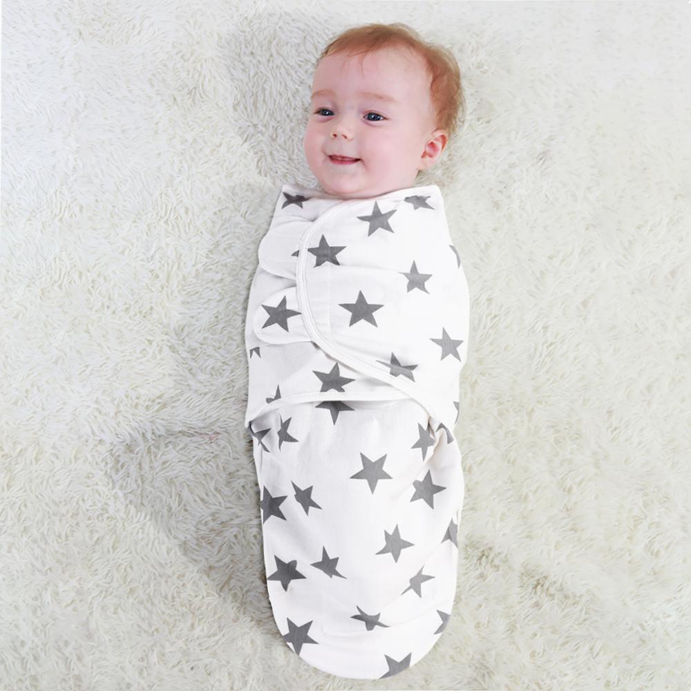 Newborn Baby Adjustable Swaddle Blanket Infant Baby Wrap Best For Baby Girl Or Boy Baby 100% Cotton Swaddling Sleepsack