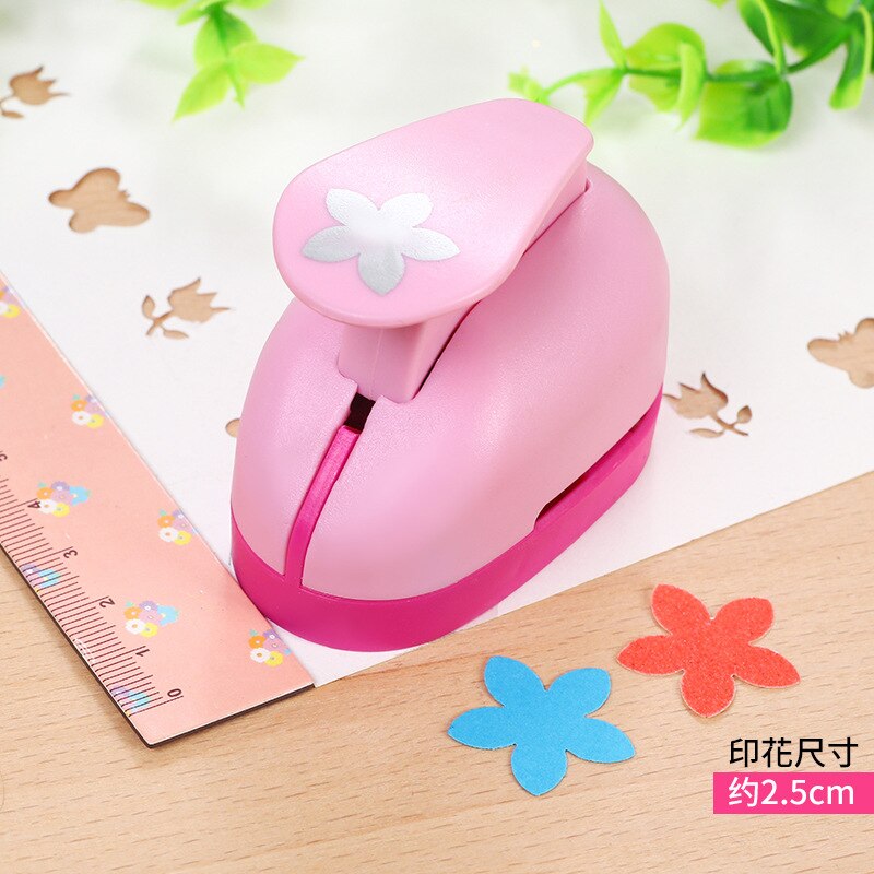 1pcs 2.5cm/1.5cm Mini Paper Punch for DIY Card Punch Device Engraving Cutter Machine Handmade Materials for Kindergarten: 2.5cm flower