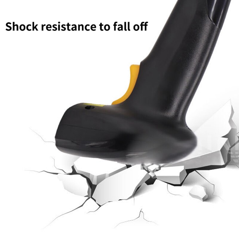 1D Barcode Scanner Wired Barcode Scanner-Gun Fit for Paper Cell Phone Sn Wechat Alipay Barcode