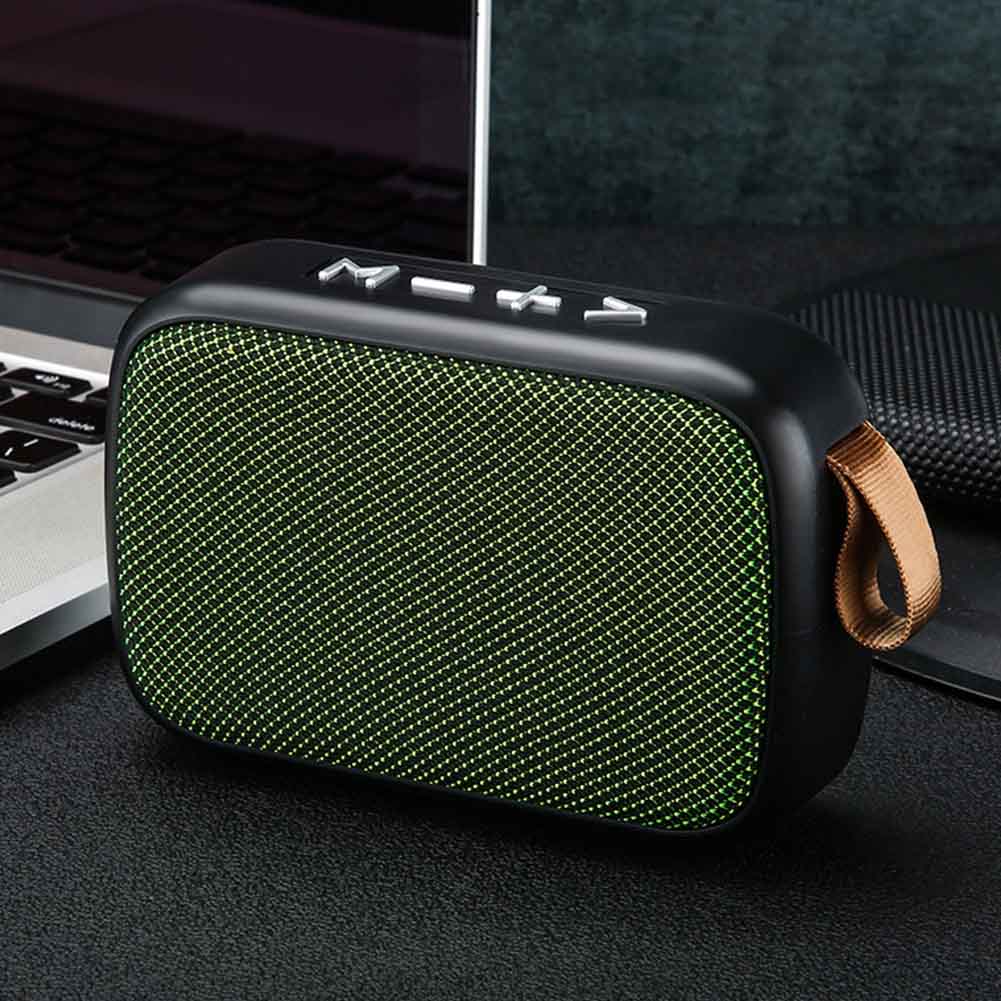 Laptop Lautsprecher Tablet Smartphone FM Drahtlose Aufladbare Mini Portable Hause Bluetooth Lautsprecher TF Karte Stereo Sound Surround: Green
